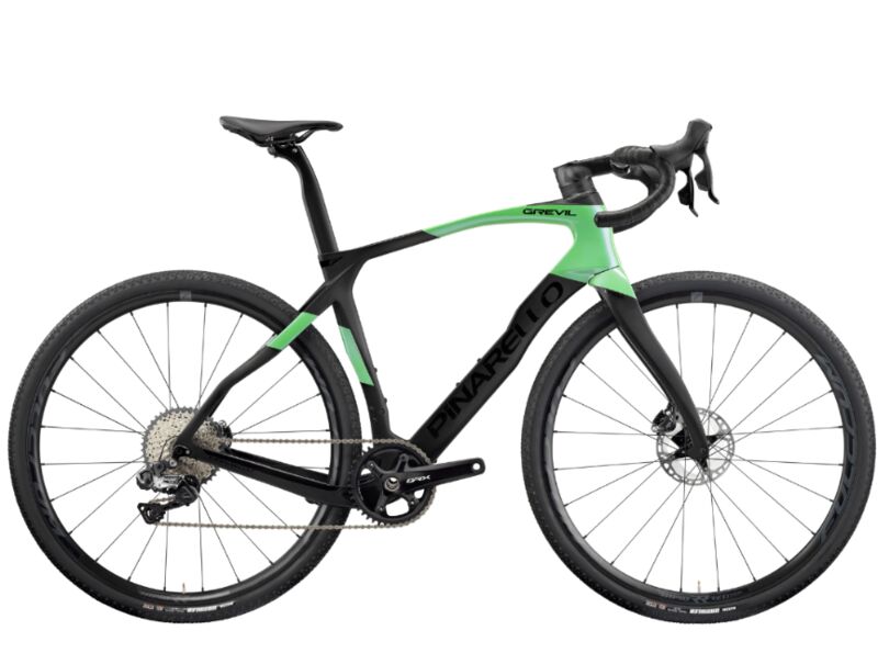 Pinarello Grevil GRX Di2 (2024) | diamond | black/green | M | 53 cm, image 1 of 3