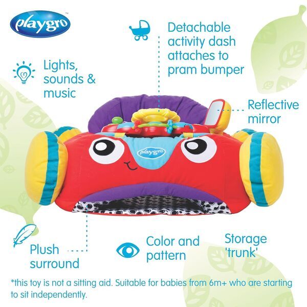 Playgro Plüschauto mit Lenkrad | multicolored 5