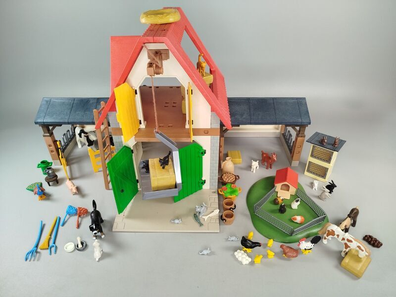 Playmobil Bauernhof 4490 mit Stall und Figuren, Tieren, Zubehör | mehrfarbig 1