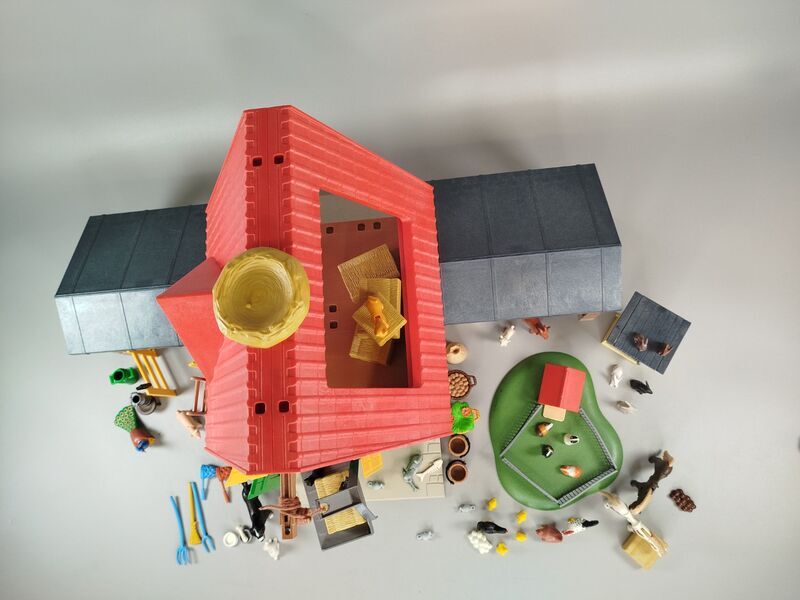 Playmobil Bauernhof 4490 mit Stall und Figuren, Tieren, Zubehör | mehrfarbig 2