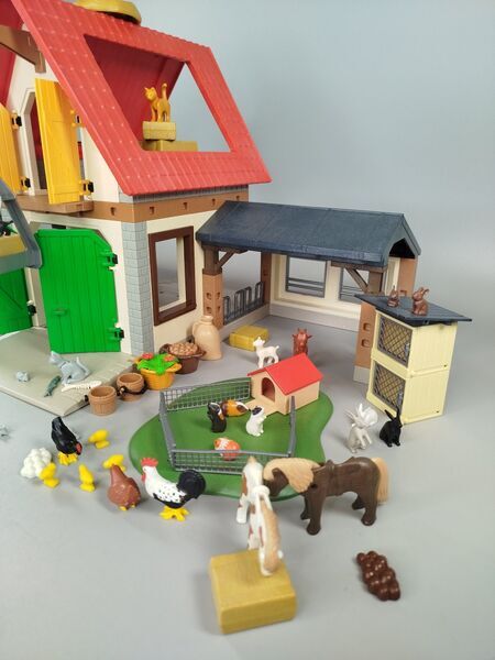 Playmobil Bauernhof 4490 mit Stall und Figuren, Tieren, Zubehör | mehrfarbig 3
