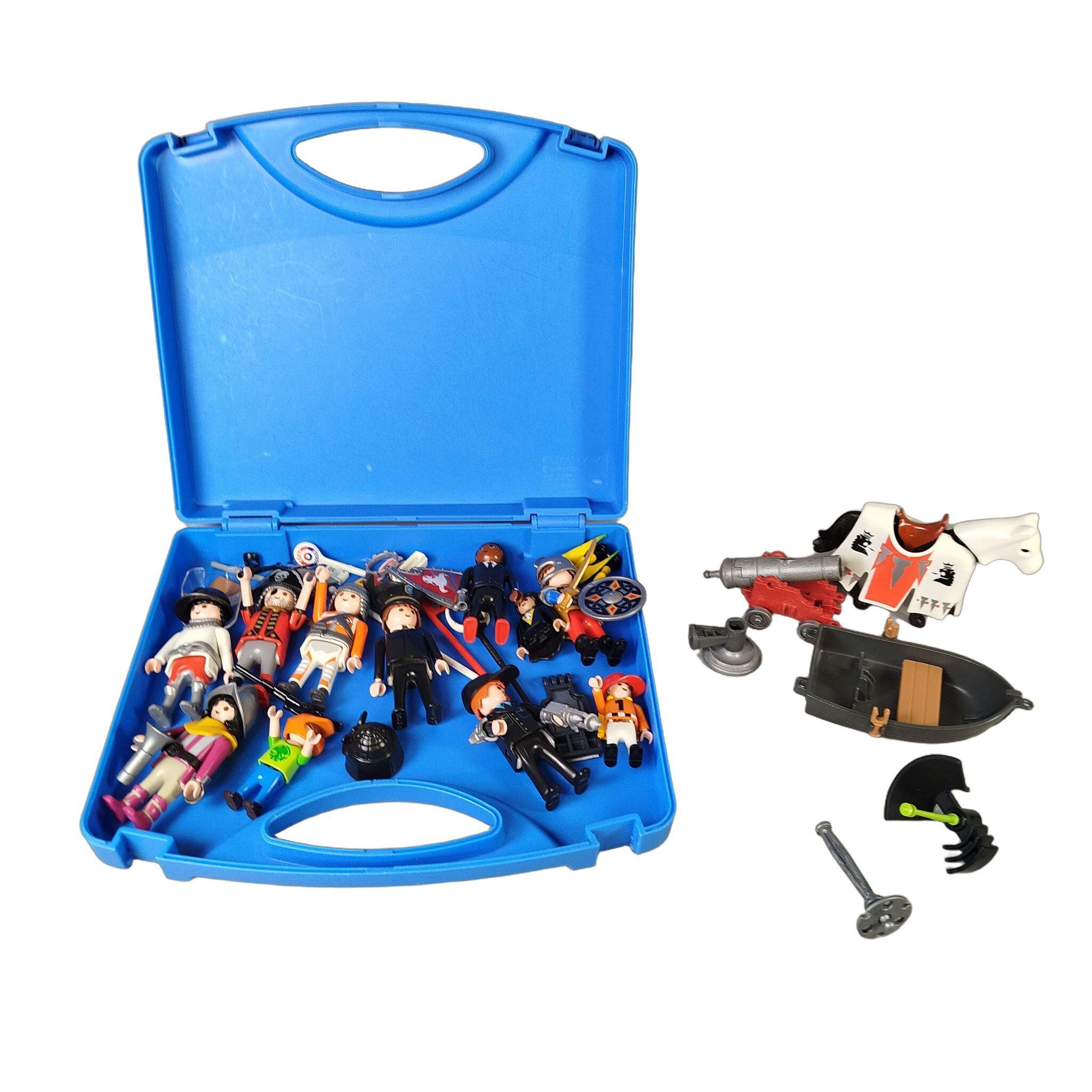 Playmobil Bundle Polizei großes Set Figuren & Zubehör, Boot, Kanonee