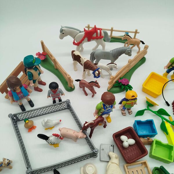 Playmobil Bundle Reiterhof Pferde & Wagene | multicolored, image 4 of 4