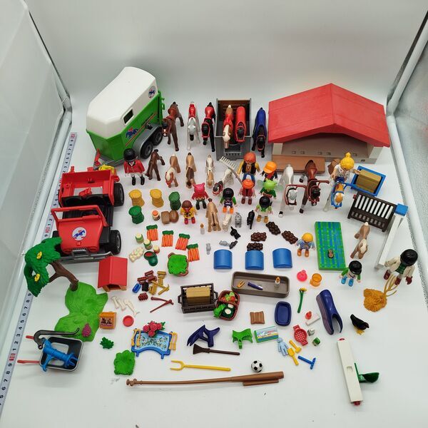 Playmobil Bundle riding stable figures & animals comprehensive set | multicolored, image 1 of 5