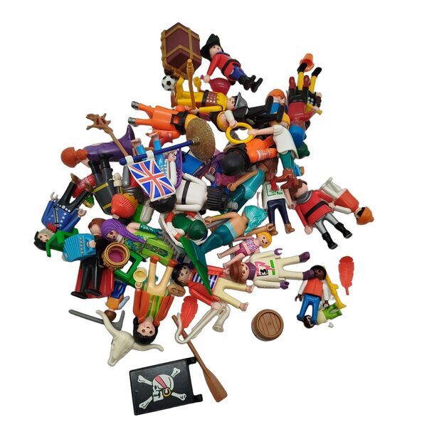 Playmobil Bundle Set of 32 Figures & Accessories | multicoloured, image 1 of 3