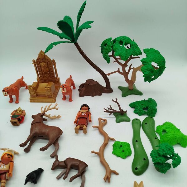 Playmobil Bundle Wildnis & Ägypten Figuren & Tiere mit Thron und Zubehör ab 3 4 5 Jahre | multicolored, image 1 of 2