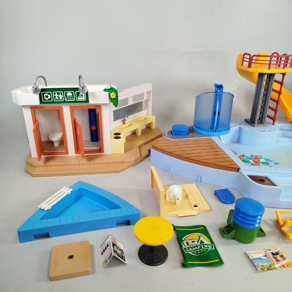 Playmobil Campingplatz 5432 – Teileset mit Schwimmbad & Zubehör | multicolored 3