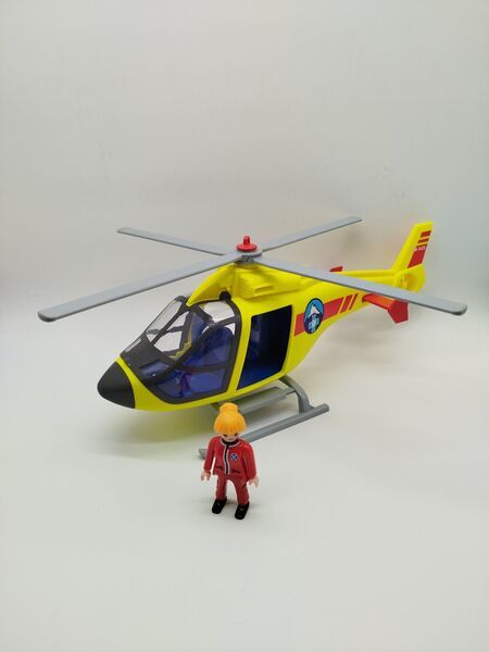 Playmobil Erweiterungsset - Hubschrauber mit Krankenhauszubehör | mehrfarbig 1