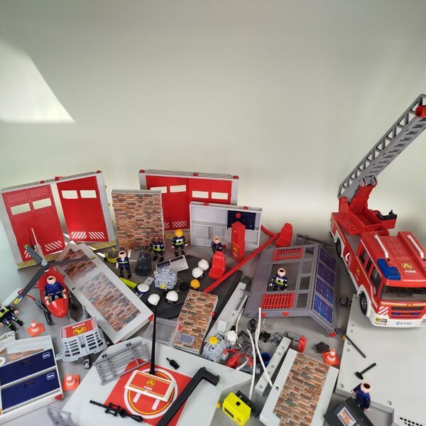 Playmobil Feuerwehr Set 9463, 9462, 6873, mit Anleitung | mehrfarbig 1