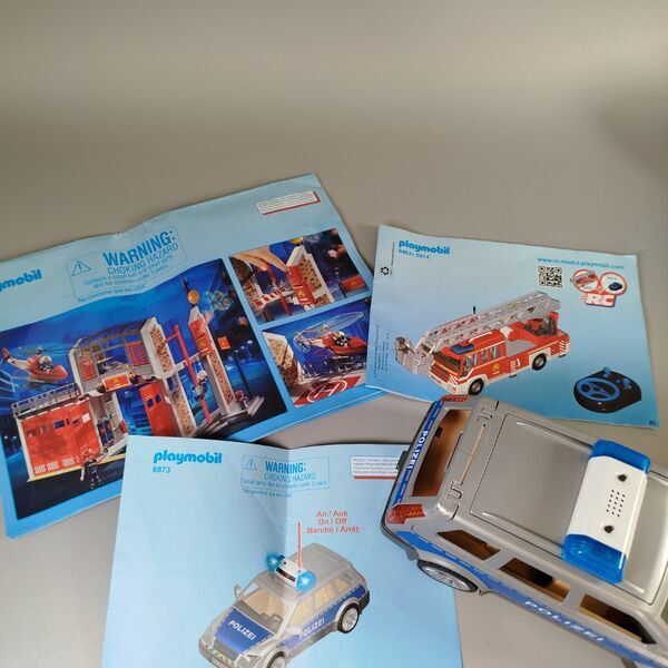 Playmobil Feuerwehr Set 9463, 9462, 6873, mit Anleitung | mehrfarbig 4
