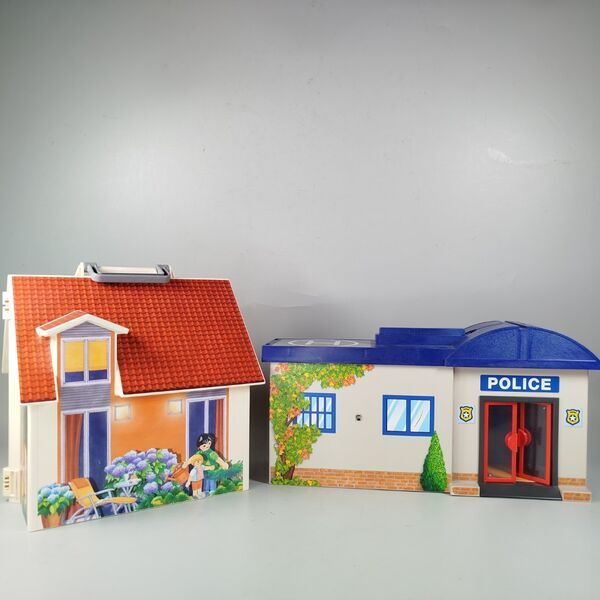 Playmobil-Set: Polizeistation & Puppenhaus | mehrfarbig 1