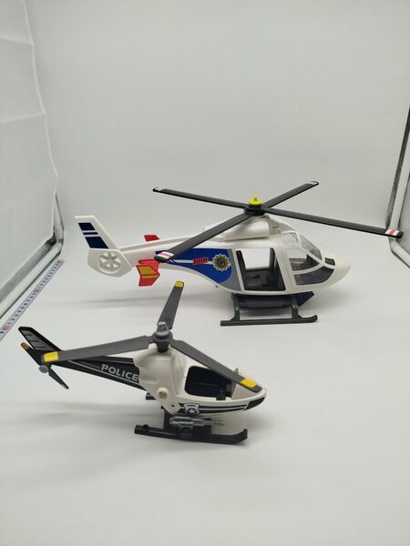 Playmobil Polizei Hubschrauber 6874 und 70569 | mehrfarbig 2