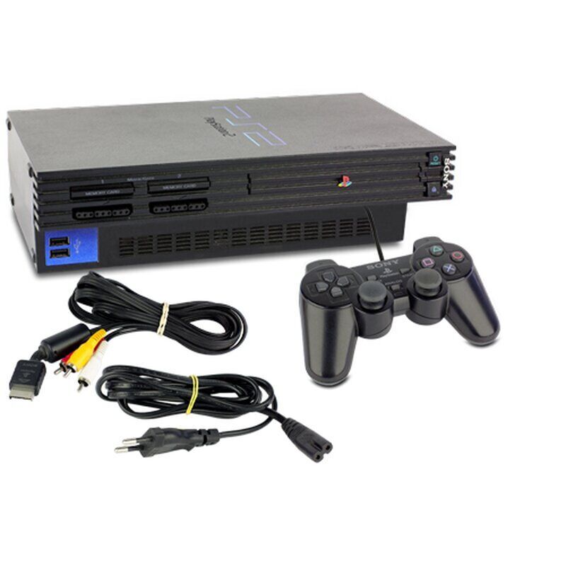 Sony PlayStation 2 Fat (PS2 Fat) | incl. spel | Zwart | 1 Controller | Gran Turismo 4