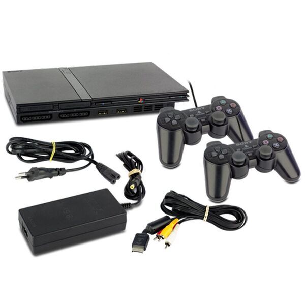 Sony PlayStation 2 Slim | 2 Controller | black