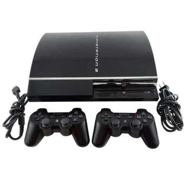 Sony PlayStation 3 Fat | 320 GB | 2 Controller | nero