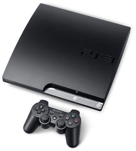 Sony PlayStation 3 Slim | 120 GB HDD | 2 DualShock Wireless Controller | schwarz