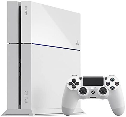 Väldigt bra: Sony PlayStation 4 Fat (PS4 Fat) | Normal Edition | 500 GB HDD | 2 Controller | vit | Controller vit