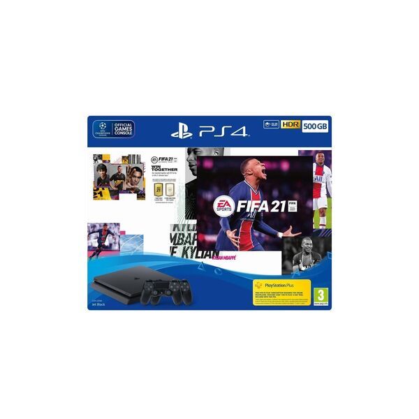 Sony PlayStation 4 Fat (PS4 Fat) | inkl. spel | 500 GB | 1 Controller | zwart | Controller zwart | FIFA 21 3