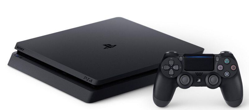 Sony PlayStation 4 Slim (PS4 Slim) | Normal Edition | 500 GB | 1 Controller | noir | Controller noir 2