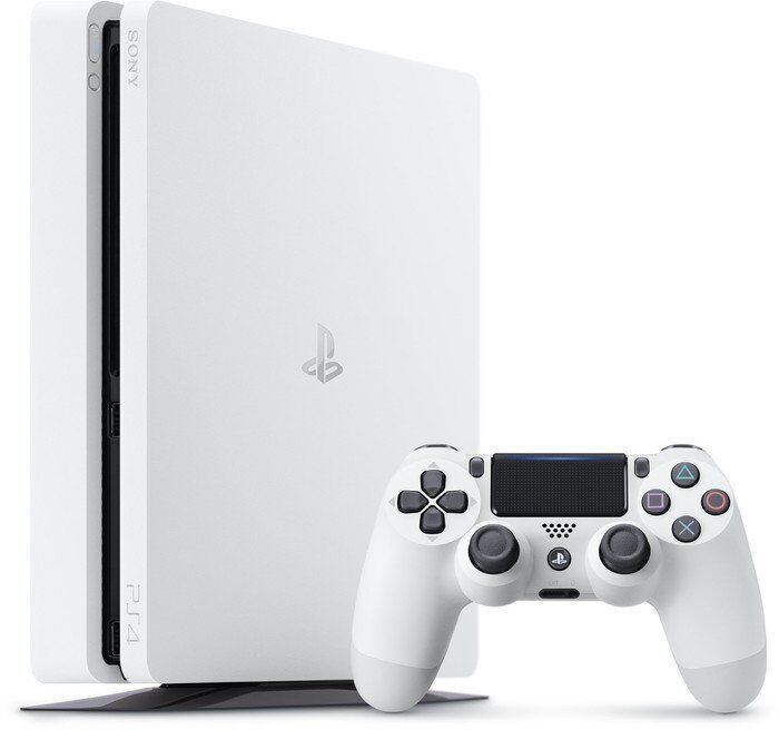 Sony PlayStation 4 Slim (PS4 Slim) | Standaardeditie | 500 GB | 1 Controller | Wit | Witte Controller