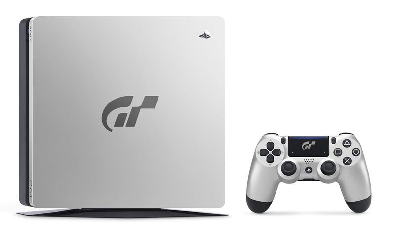 Sony PlayStation 4 Slim | Gran Turismo Sport Edition | 1 TB | 1 Controller | sølv | Controller Gran Turismo Sport