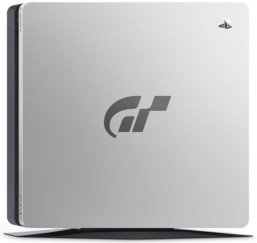 Sony PlayStation 4 Slim (PS4 Slim) | Gran Turismo Sport Edition | 1 TB | 1 Controller | silver | Controller svart