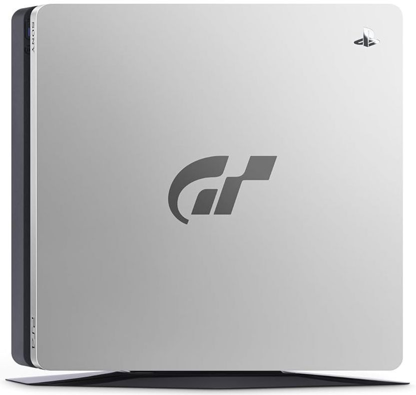Sony PlayStation 4 Slim (PS4 Slim) Gran Turismo Sport Edition 1 TB 1 Controller Silber Controller Schwarz