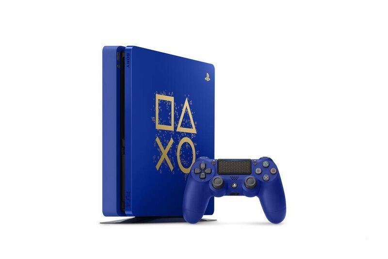 Sony PlayStation 4 Slim | Days of Play Edition | 500 GB | 1 Controller | modrá | Controller modrá