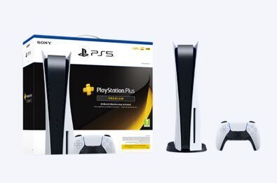 Sony PlayStation 5 (PS5) | 825 GB | Controller | weiß | 24 Monate PlayStation Plus Premium Abo 1