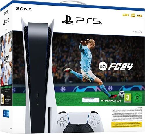 Like New: Sony PlayStation 5 (PS5) | incl. game | 825 GB | Controller | white | EA Sports FC 24