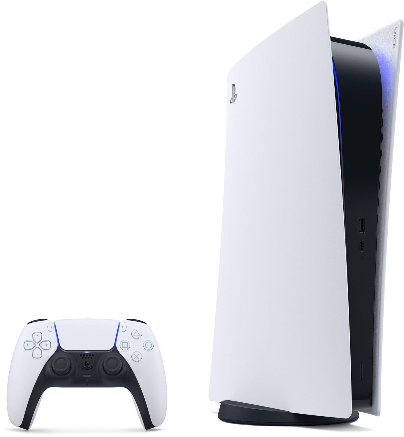 Sony PlayStation 5 Digital Edition (PS5) 825 GB Controller Weiß