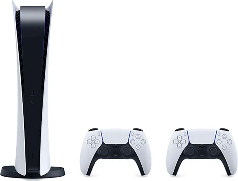 Sony PlayStation 5 Digital Edition (PS5) | 825 GB | 2 Controller | weiß, image 1 of 1