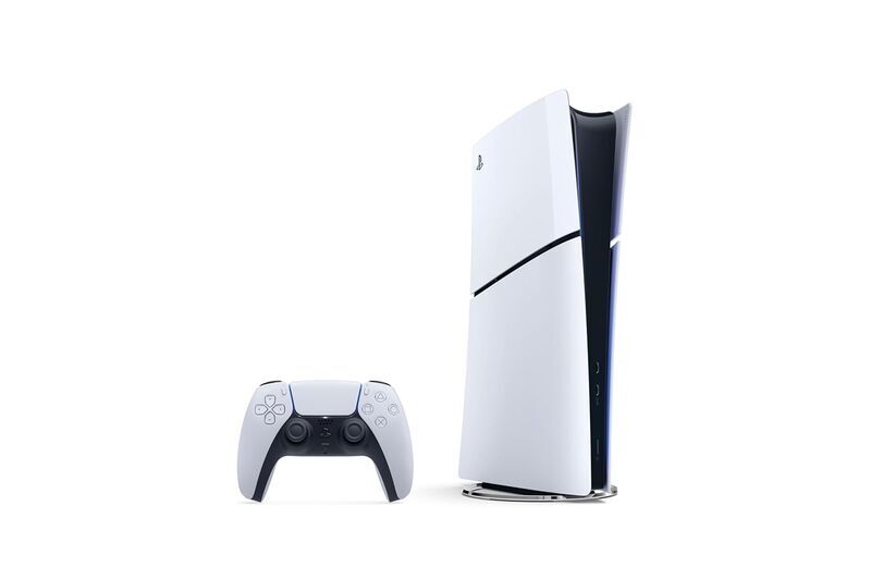 Sony PlayStation 5 Slim Digital Edition (PS5 Slim) | 825 GB | Controller | White, image 1 of 2