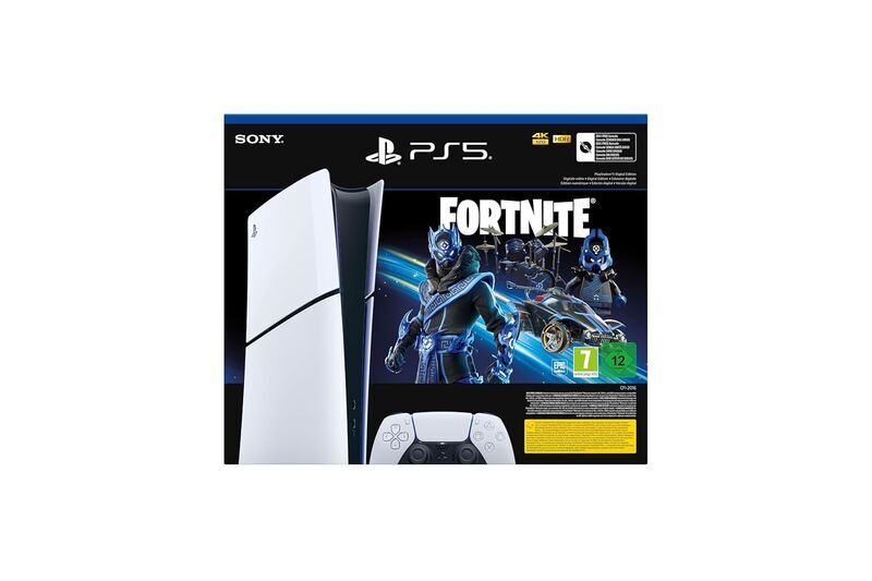 Sony PlayStation 5 Slim Digital Edition (PS5 Slim) | inkl. Spiel | 1 TB | Controller | weiß | Fortnite Cobalt Star 4