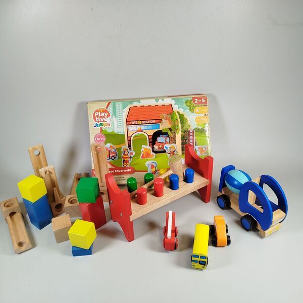 Playtive Holzspielzeug Set | večbarven 1