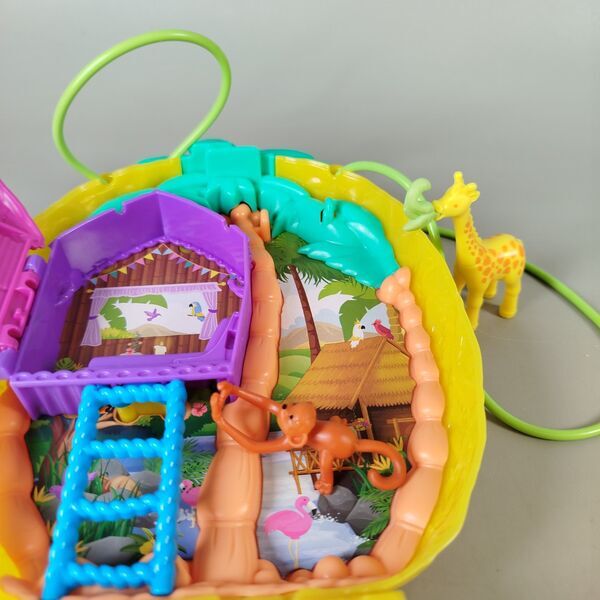 Polly Pocket Kompakt-Spielsets - Dschungel & Abenteuer – Set von 2 | mehrfarbig 3