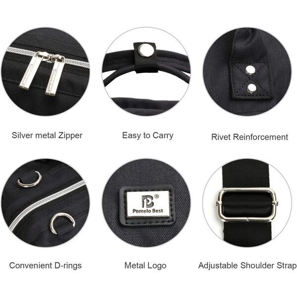 Pomelo Best Wickeltasche | schwarz 3