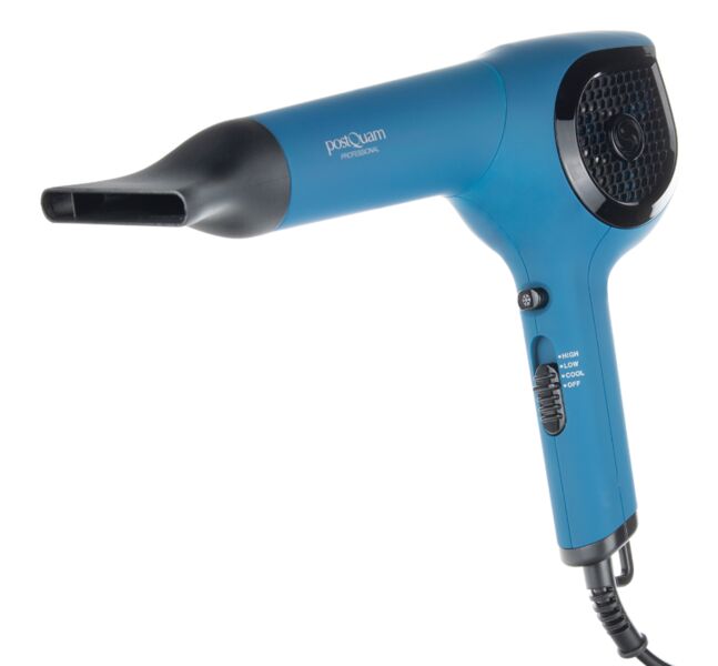postQuam retro hairdryer dc motor 1400w | blue, image 1 of 2