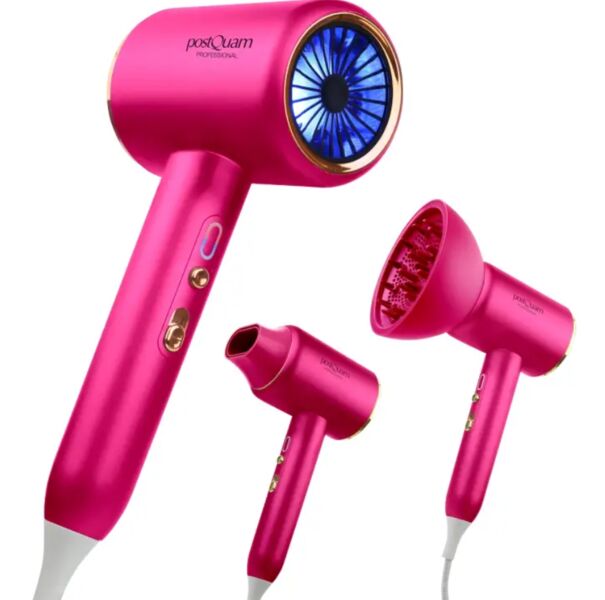postQuam Veloce ionic blue hair dryer - blue | rosa, image 2 of 2