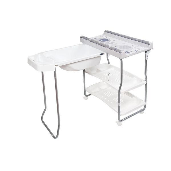 Primi Sogni Glam Bade- & Wickeltisch | grey/white 3