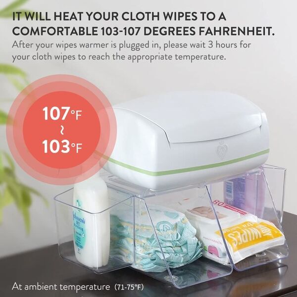 Prince Lionheart Warmies Wipes Warmer | white 3