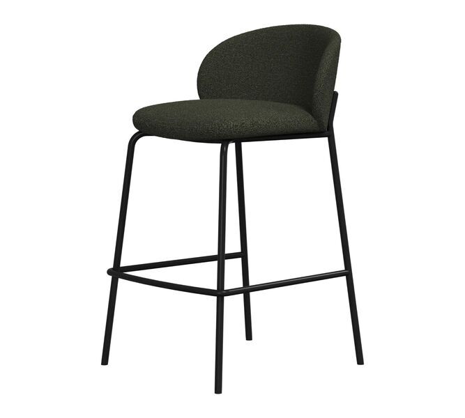 Princeton bar stool Lazio-fabric green | green, image 1 of 5