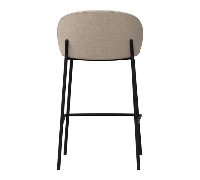 Princeton bar stool Tomelilla-fabric beige | brown, image 4 of 4