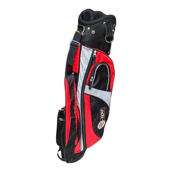 Pro-Tekt Pencil Golf Bag | rot/grau | 5-Way 1