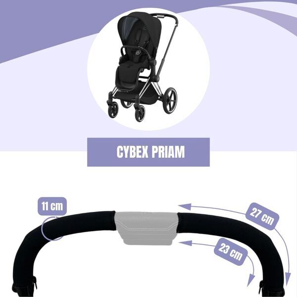 Protec TIF Lenkerabdeckungen Cybex Priam | nero 3