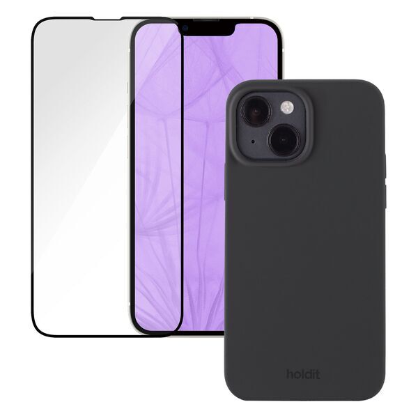 Bundle | Handyhülle & Displayschutz | iPhone 13 Mini | schwarz 1