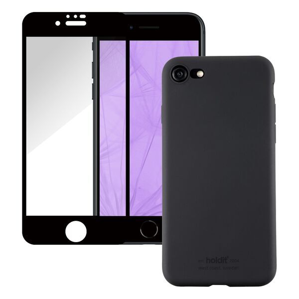 Bundle | Cover del telefono e protezione dello schermo | iPhone 7/8/SE (2020/2022) | nero 1