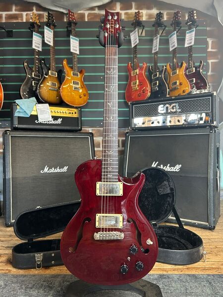 PRS Singlecut Hollowbody Standard Piezo Vintage Cherry 2008 Electric Guitar | Vintage Cherry, image 1 of 5