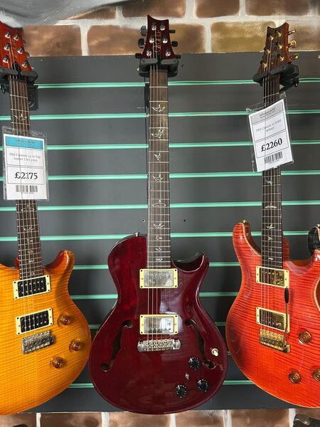 PRS Singlecut Hollowbody Standard Piezo Vintage Cherry 2008 Electric Guitar | Vintage Cherry, image 2 of 5
