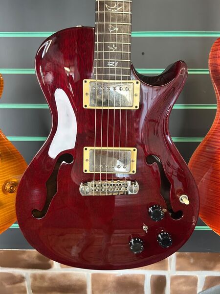 PRS Singlecut Hollowbody Standard Piezo Vintage Cherry 2008 Electric Guitar | Vintage Cherry, image 4 of 5